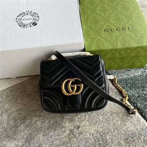 gucci marmont sling bag black|gucci marmont bag price.